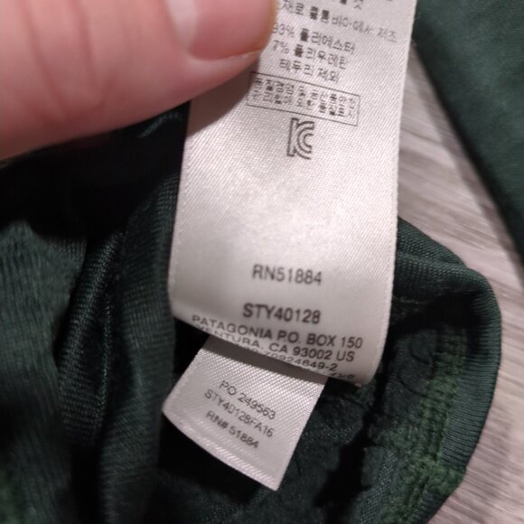 Patagonia R1 Regulator Men's Small Full Zip Jacket Green Waffle Knit Grid Fleece - Picture 4 of 11